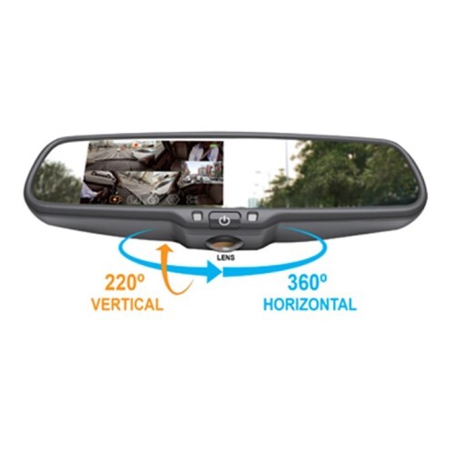 MIRROR 4.5" LCD SCREEN 360 DEGREE SURROUND DVR