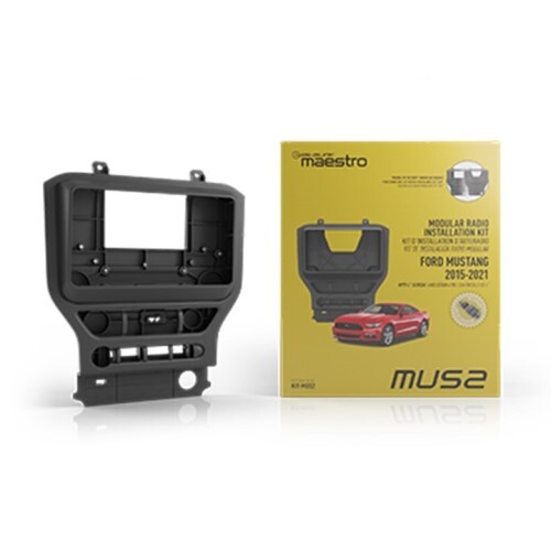 KIT RADIO REPLACEMENT DASH KIT FOR THE 2015-2021 FORD MUSTANG WITH 4" OEM SCREEN.