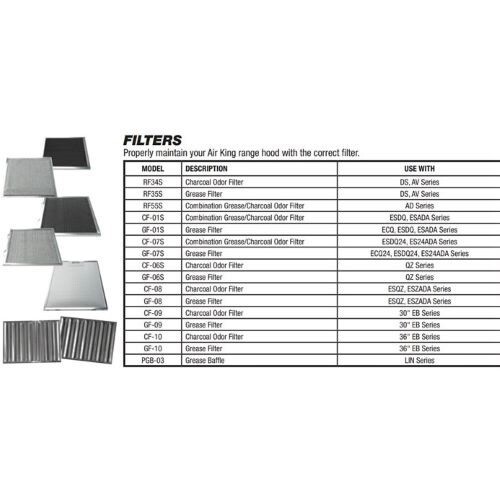 FILTER CHARCOAL ODOR FOR QZ SERIES