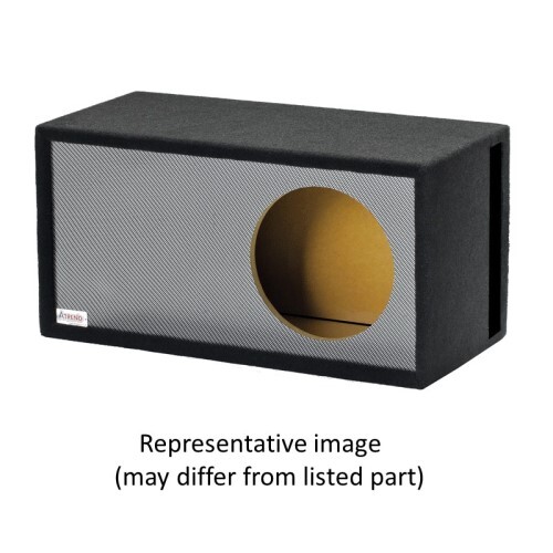 ENCLOSURE CARPETED 10" SINGLE SOLO X-BLACK PLUSH CARPETED SINGLE VENTED ENCLOSURE- ALL 1" ENCLOSURE