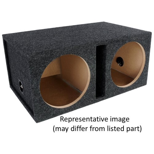ENCLOSURE CARPETED 12" DUAL KERF-VENTED ENCLOSURE- ALL 3/4 INCH USA BUILT