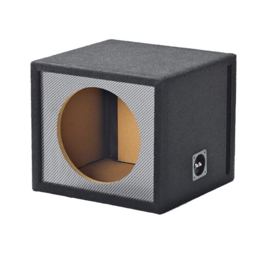 ENCLOSURE CARPETED 12" ALPINE SINGLE SLOT CARBON FIBER VENTED FOR "E-S-R-X SUBWOOFER"