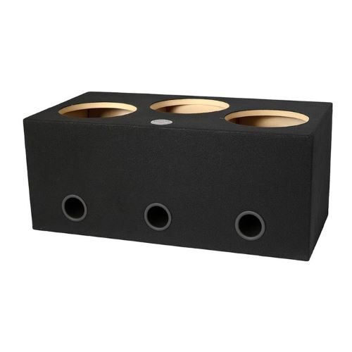 ENCLOSURE 12TRT- 12" THREE HOLE PORT TUBE VENTED - SUBS FIRING UP - PROUDLY USA MADE