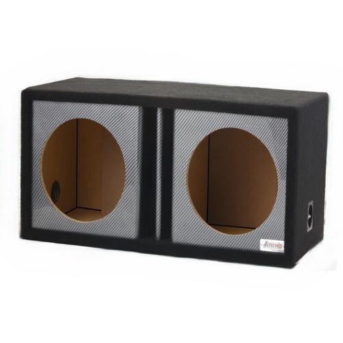 ENCLOSURE 15" DUAL VENTED BLACK CARBON FIBER