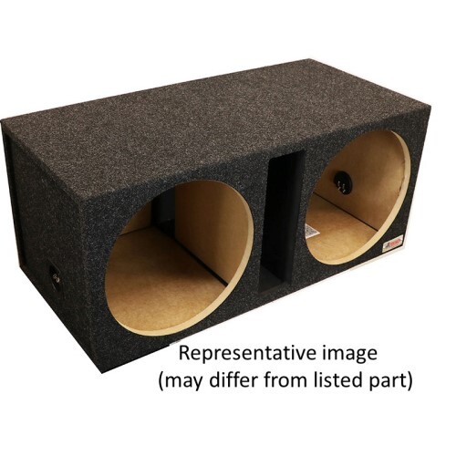 ENCLOSURE CARPETED 15" DUAL VENTED DIVIDED CHAMBERS PREMIUM CHARCOAL SUBWOOFER BOX- ALL 3/4 INCH USA