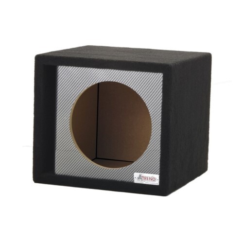 ENCLOSURE CARPETED 15" SINGLE VENTED SPL- BLACK CARBON FIBER