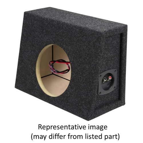 ENCLOSURE CARPETED 8" SINGLE SOLO X-BLACK PLUSH CARPETED SINGLE VENTED ENCLOSURE- ALL 1" ENCLOSURE