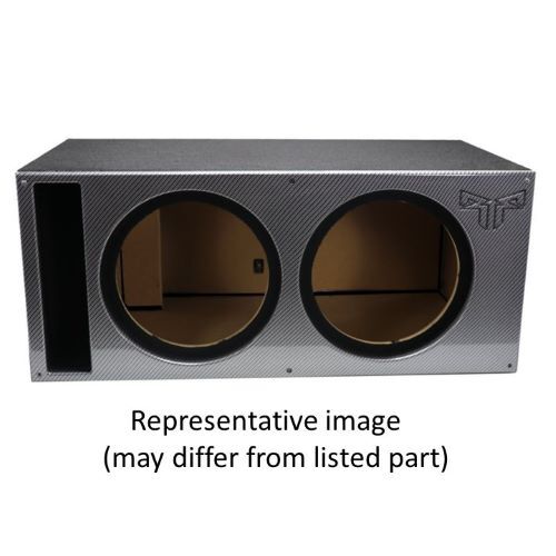 ENCLOSURE 12" DUAL VENTED POWER T0-PREMIUM FACEPLATE, SUPREME TERMINAL CUP (COLORS: BLACK, BLUE, RED