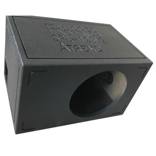 ENCLOSURE SPRAYLINER 12" SINGLE SIDE PORTED SUBWOOFER ENCLOSURE WITH RUGGED COAT SPRAYLINER