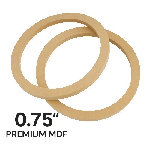 ENCLOSURE 12" WOOFER SPACER RAW MDF