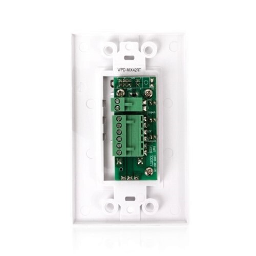 WALL PLATE SELECT SWITCH WITH VOLUME CONTROL AND INPUT INDICATOR