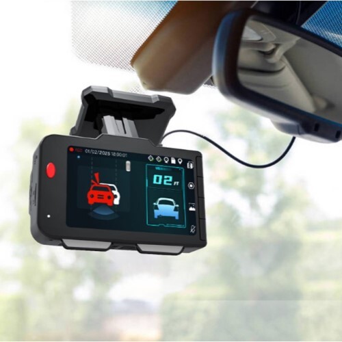 CAMERA AI DASH CAM. DUAL LENS FRONT 4K + REAR 1080P@30FPS, 3" CLEAR DISPLAY, F & R LENS 140 W ANGLE