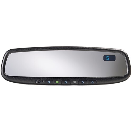 MIRROR REAR VIEW GENTEX AUTO DIMMING WITH COMPASS AND HOMELINK 5 (BLUE BUTTONS)