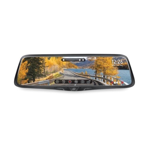 MIRROR REARVIEW W/DVR DASH CAMERA SYS-9.88" DSPLY/1296P SUPER FULL HD VIDEO FRONT CAMERA INCL 32GB S