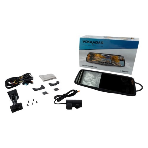 MIRROR REARVIEW W/DVR DASH CAMERA SYS-9.88" DSPLY/1296P SUPER FULL HD VIDEO FRONT CAMERA INCL 32GB S