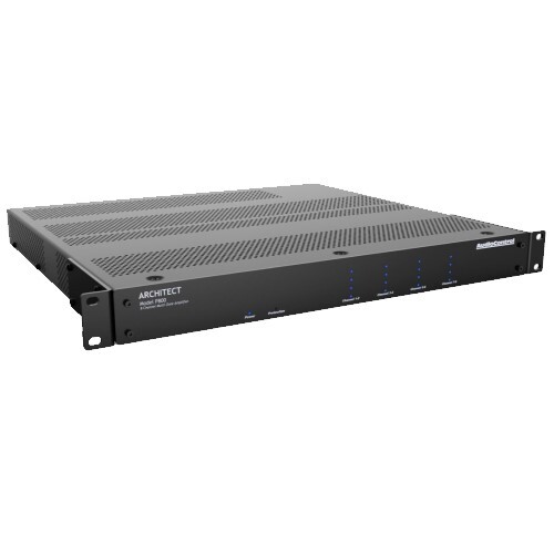AMPLIFIER 1U EIGHT CHANNEL 4 ZONE 100W/8OHM 200W/4OHMS