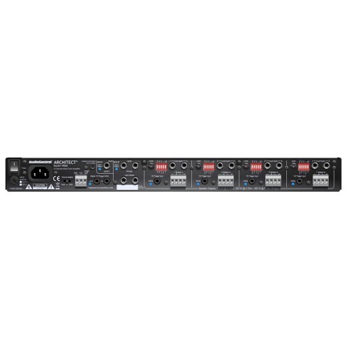 AMPLIFIER 1U EIGHT CHANNEL 4 ZONE 100W/8OHM 200W/4OHMS