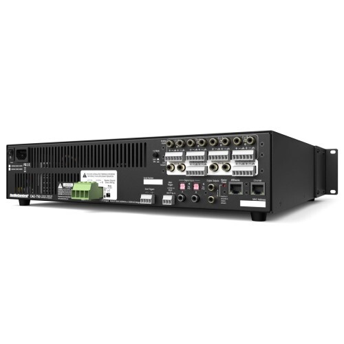 AMPLIFIER 2CH DUAL MODE 70V/8/4OHM 750W/ZONE DSP W/DANTE INCLUDES RACK MOUNT