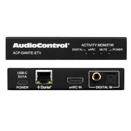 ENCODER DANTE HDMI EARC TO DANTE WITH TOSLINK/COAX SECONDARY AUDIO INPUTS POE OR USB-C POWER