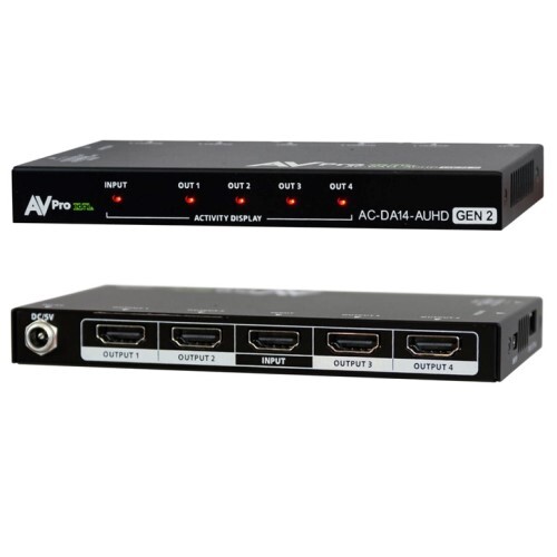 SPLITTER HDMI 1X4 18 GBPS W/HDR & EDID MGMT (FULL HDR/4K60 4:4:4)