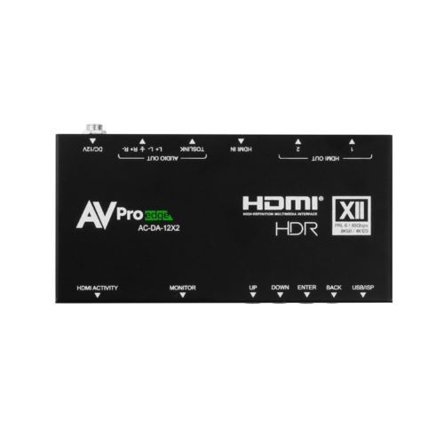 SPLITTER HDMI 1X2 48GBPS HDMI 2.1B DOWNSCALING ON OUTPUT 2/ AUDIO BREAKOUT