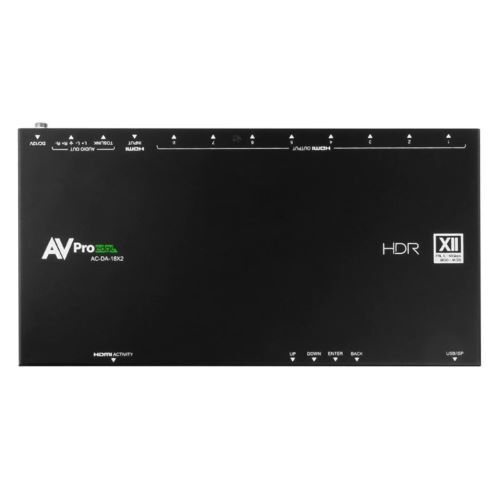 SPLITTER HDMI 1X8 48GBPS HDMI 2.1B DOWNSCALING ON EACH OUTPUT /AUDIO BREAKOUT