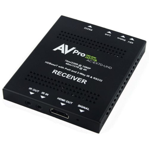 RECEIVER HDBASET 70M HDMI 4K60 AND HDR 40M ON 4K POH