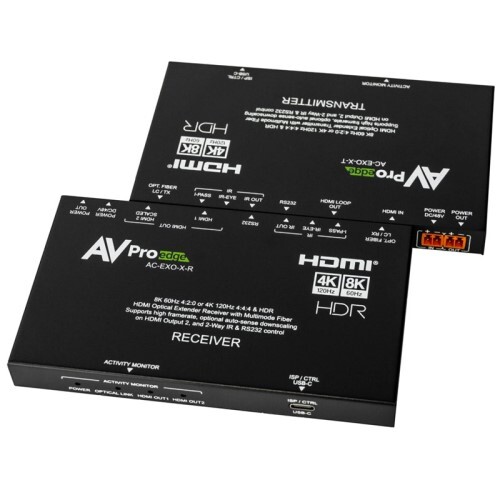 EXTENDER HDMI 8K OVER FIBER 40GB OM2-40M(131FT) OM3-200M(656FT) OM4-300M(984FT)