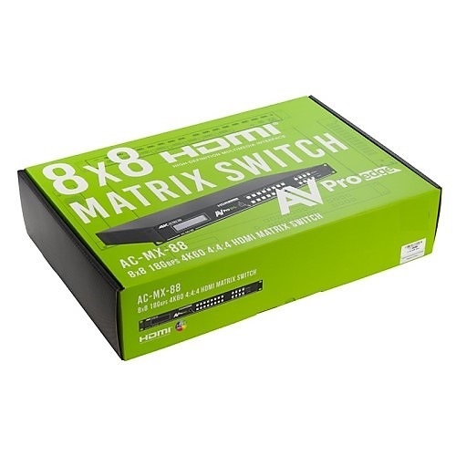MATRIX SWITCH HDMI 8X8 W/SCALERS AND AUDIO DELAY 4K60 4:4:4