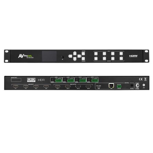 MATRIX 8K 48 GBPS HDMI 4X4 MATRIX SWITCHER / AUDIO DEEMBEDDING/DOWNSCALING/EDID/TEST PATTERN GENERAT