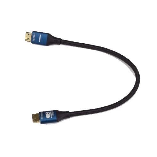 CABLE HDMI .3M(1FT) 48G(8K) PROFESSIONAL SERIES STEEL HEAD WITH A BRAIDED CABLE