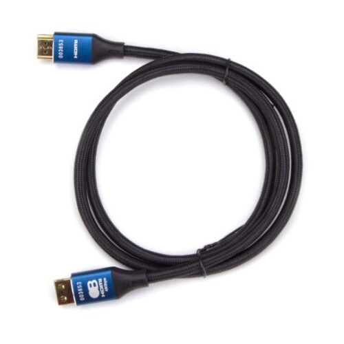 CABLE HDMI 1M(3.3FT) 48G(8K) PROFESSIONAL SERIES STEEL HEAD WITH A BRAIDED CABLE