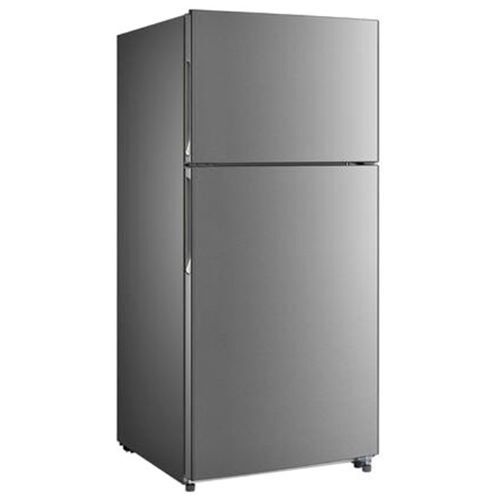 REFRIGERATOR 18.0 CF BLACK W/STAINLESS DOORS TOP MOUNT FROST FREE GLASS SHELVES INTEGRATED HANDLES