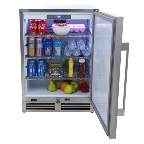 REFRIGERATOR 5.4 CF STAINLESS STEEL FINISH SOLID DOOR BUILT-IN OUTDOOR