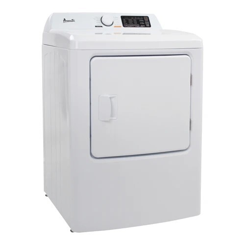 DRYER 7.0 CF ELECTRIC WHITE EIGHT CYCLES ALUMINUM COATED DRUM REVERSIBLE DOOR