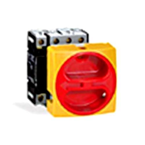 DISCONNECT SWITCH 32A 3 POLE WITH YELLOW/RED HANDLE