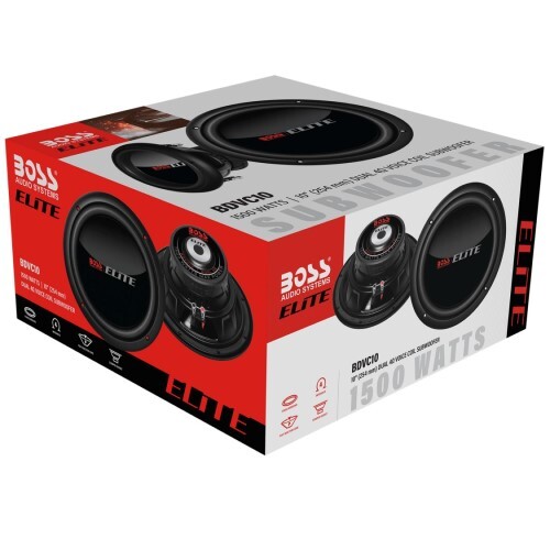SUBWOOFERS ELITE - 10" DUAL VOICE COIL (4 OHM) 1500W SUBWOOFER. (SOLD SINGLE)