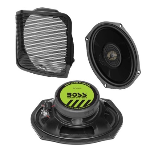 POWERSPORTS AUDIO KIT MARINE HARLEY DAVIDSON SADDLEBAG SPEAKER KIT FOR SELECT ‘98-‘13 ROAD GLIDE & S