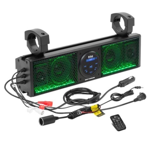 SPEAKERS MARINE WEATHERPROOF 18 INCH IPX5 RATED ATV/UTV SOUND BAR AUDIO SYSTEM W/BLUETOOTH AUDIO STR