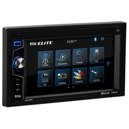 HEAD UNIT DOUBLE-DIN, MECH-LESS MULTIMEDIA PLAYER (NO CD/DVD) 6.2" TOUCHSCREEN BLUETOOTH + REAR-VIEW