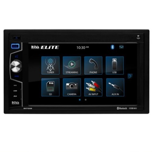 HEAD UNIT DOUBLE-DIN, MECH-LESS MULTIMEDIA PLAYER (NO CD/DVD) 6.2" TOUCHSCREEN BLUETOOTH + REAR-VIEW