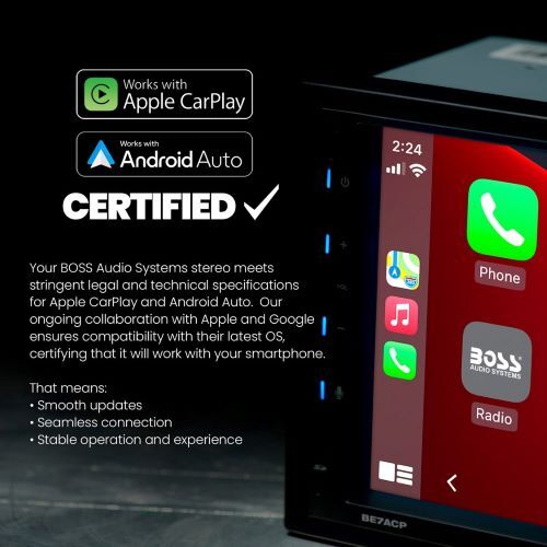 CARPLAY & ANDROID AUTO DOUBLE-DIN, APPLE CARPLAY & ANDROID AUTO, MECH-LESS MULTIMEDIA PLAYER (NO CD/