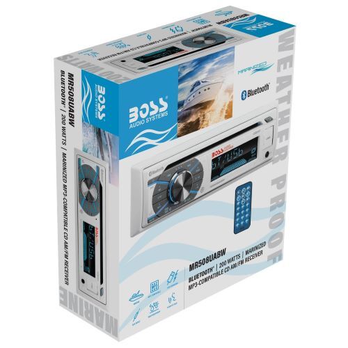HEAD UNIT MARINE SINGLE-DIN, CD/MP3 PLAYER BLUETOOTH