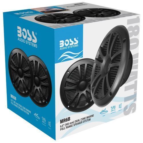 SPEAKERS MARINE 6.5" DUAL CONE 180W FULL RANGE SPEAKERS. (SOLD IN PAIRS)
