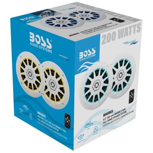 SPEAKERS MARINE 6.5" 2-WAY 200W FULL RANGE SPEAKERS. (SOLD IN PAIRS)