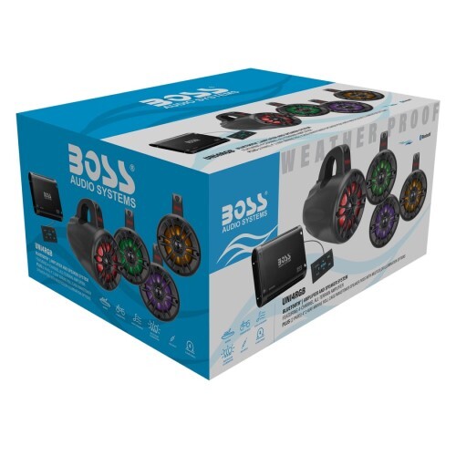 AMPLIFIERS MARINE BPS4B, MRWT40RGB.4, 500W WAKETOWER (SOLD SINGLE)