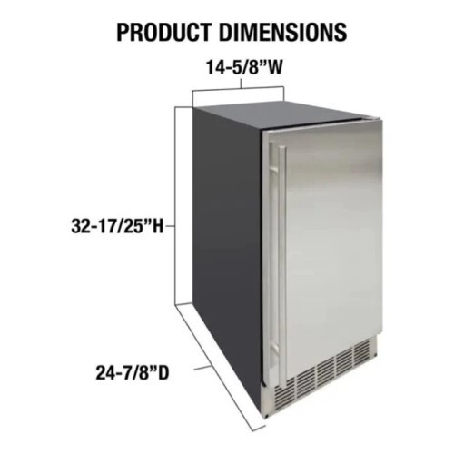 ICEMAKER 15" INDOOR STAINLESS