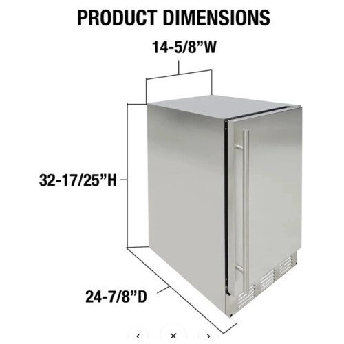 ICEMAKER 15" OUTDOOR STAINLESS