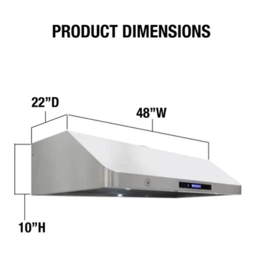 HOOD 48" RANGE GAS STAINLESS