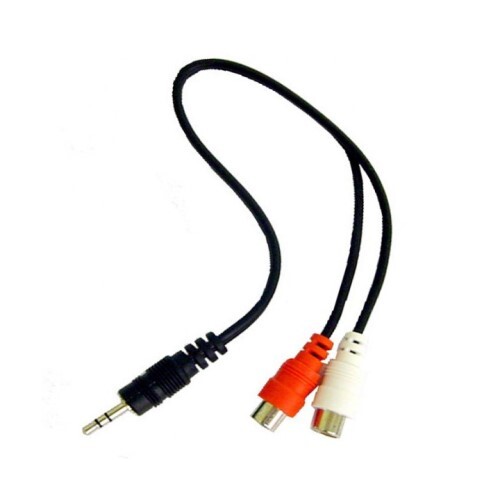 ADAPTER 3.5MM STEREO PLUG TO DUAL "Y" RCA JACKS